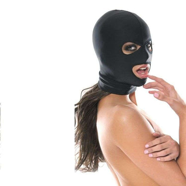 Cappuccio in Spandex a 3 Fori per Incognito, Visibilità e Accesso alla Bocca
